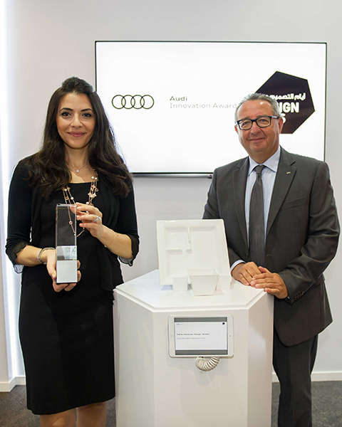 press thumbs Twelve Degrees Audi Innovation Award Winner